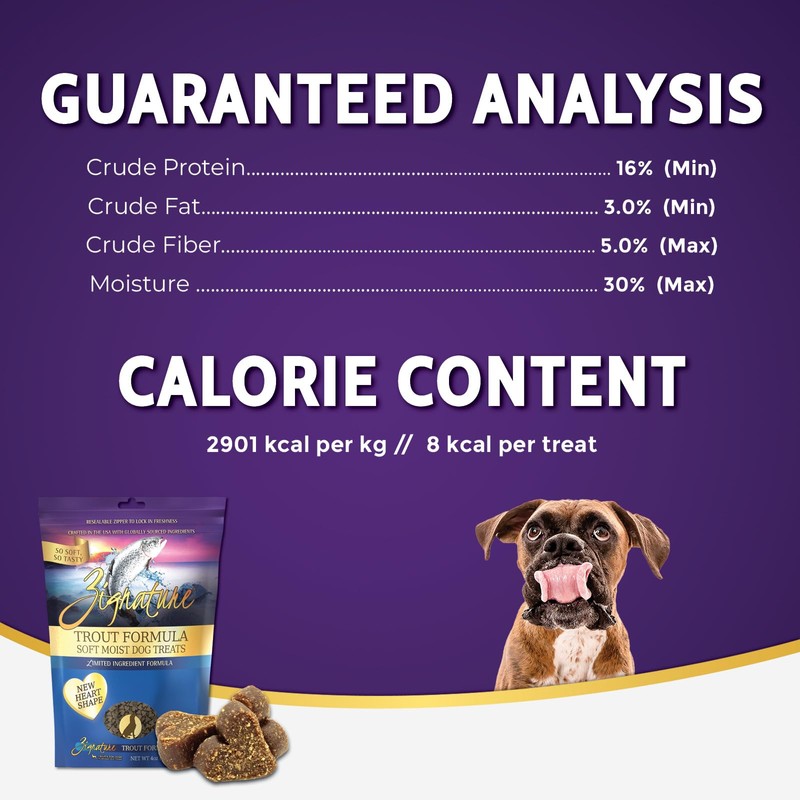 Zignature Trout Soft Moist Treats for Dogs