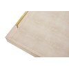 Sagala 20"x20" Extra Large Ottoman Tray with Gold Handles, Ivory