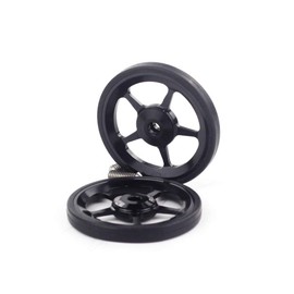 Aceoffix Ace Easywheel & Titanium Black Alloy Wheels for Brompton Dino Kiddo Folding Bike (Pack of 2)