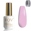 FQV Nail Gel Polish,15ml pale Purplish pink，Natural Color Gel Nail