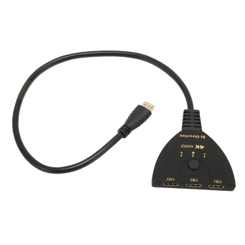 HD Multimedia Interface Switch 4K 60Hz 3 in 1 Out