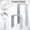 Gulfmew 100pcs Hinge Drylining Brackets Pre-galvanised Drywall Brackets 195mm x