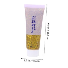 Beavorty Glitter Gel Body Glitter Holographic Liquid for Hair Makeup Easy to Apply and Remove for DIY Looks for Makeup Lovers