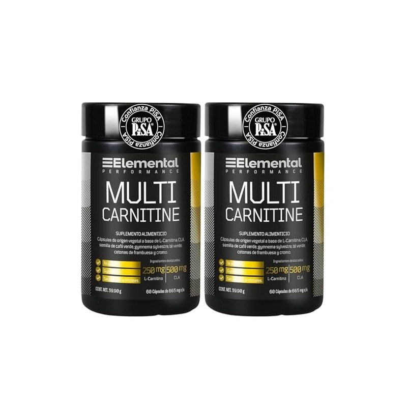 ELEMENTAL Multi L-Carnitina + CLA 500 mg Duo Pack 60