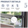 30 Pcs Window Screen Pull Tabs, Universal Hollow Spine Channel