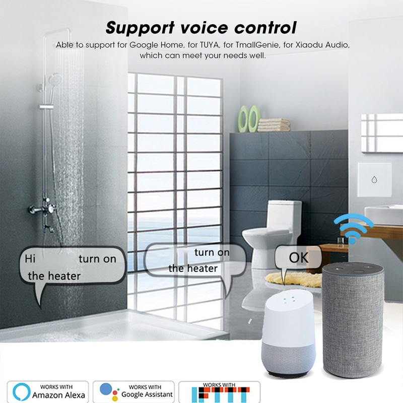 Smart Touch Electric Water Heater Switch WiFi High Power for