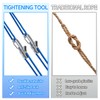 Rope Rollers 6 Pack with Paracord Tensioner Locking Buckle, Cord