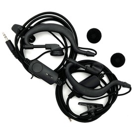 1-pin speaker microphone for radios, hand microphone, with 0.1 inch (2.5 mm) earphone jack, compatible with T518 Standard, etc. *2