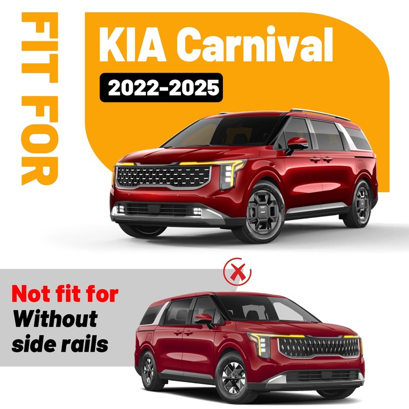 Lockable Roof Rack Cross Bars Compatible with KIA Carnival and