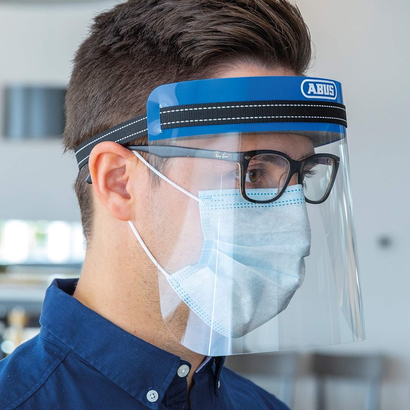 Abus Face Guard, Face Shield with Wide Visor, Against Dust