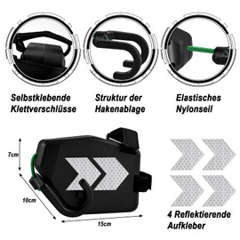 Tigvio Abschleppseil Fahrrad Kinder, 2.5M Fahrrad Abschleppseil, Abschleppseil Fahrrad Traktionsseil Eltern Kind Zugseil, Follow Me Fahrrad Zuglast Bis 90 kg, Perfekt für Familien Ausflüge