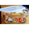 iwaki B3247-SNA1 Pack & Range Heat-Resistant Glass Storage Container, Shinzi