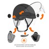 CASR M Protective Helmet, Cream, L, Shockproof, Breathable, Durable Materials