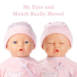 Mother Love Dolls 22 Inches, Large Interactive Baby Doll with Realistic Sounds and Movements,Cute Soft Body Baby Doll with Accessories for 3+ Year Old Girls Gifts