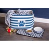 Bone Dry Pet Storage Collection Striped Paw Patch Bin, Large
