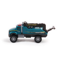 Mighty Fleet Toughest Minis 5" Tough Cab Tow Truck Toy w/Lights & Sounds, Moveable Tow Hook, Realistic Design & Batteries Included - Age 3+