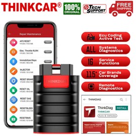 THINKCAR Thinkdiag Car OBD2 Scanner Bidirectional Diagnostic Tool ECU Coding