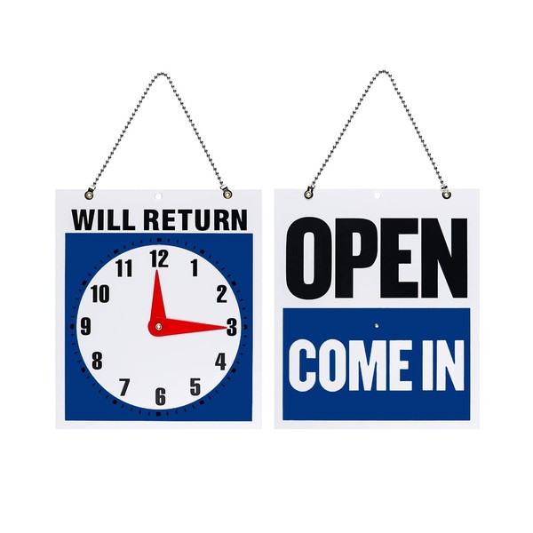 LIKENNY Announcement Plate, Open Close, Double-sided, Signboard, Can be used