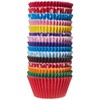 Holly Cupcakes Gorgeous Mixed Colour Muffin Cases in Polka Dots and Plain, Round Shape, Disposable (Pack of 180)