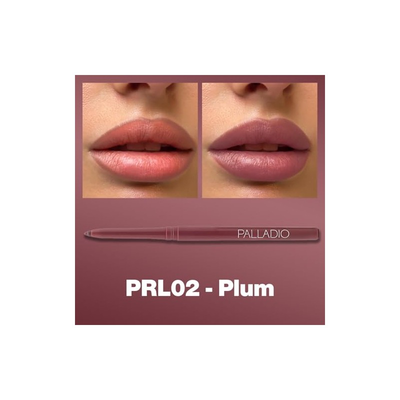 Palladio Delineador de Labios Retráctil Resistente al Agua de Alto