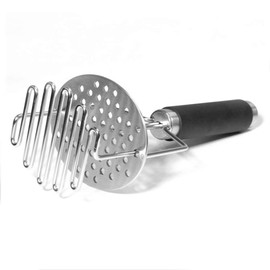 Dual Press Potato Masher, ELEOPTION Stainless Steel Premium Heavy Masher and Ricer Hand Tool with Dual Action Design, Dishwasher Safe, Easy to Mash Baby Food, Ideal Household Kitchen Gadget