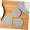 FUNOMOCYA 3 Sets Nonslip Heat Insulation Cup Pads Absorbent Round