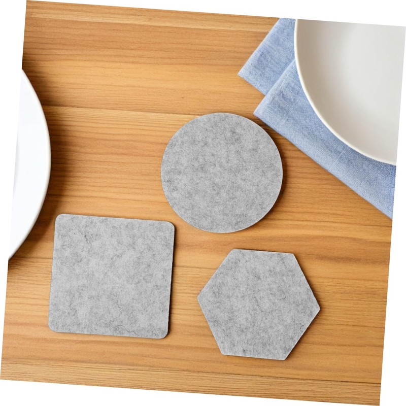 FUNOMOCYA 3 Sets Nonslip Heat Insulation Cup Pads Absorbent Round