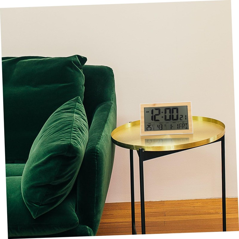 NOLITOY 1Pc Large Display Digital Hanging Calendar Clock Wall Mounted