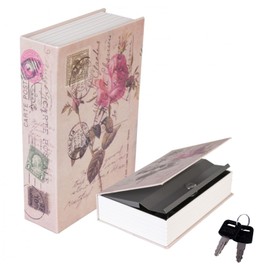 Security Box Dictionary Book Hidden Diversion Book Safe with Combination (Rose)