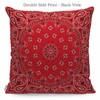 WONDERTIFY Western Paisley Cushion Cover Bandana Ornaments Decorative Throw Pillow