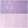 LeZakaa Reversible Christmas Wrapping Paper Roll - Christmas Tree, Pink