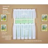 Today's Curtain Emelia Original Voile Tier Pair 30", White, 60"