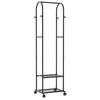 Clothes Rack - Space-Saving Clothing Rack with Wheels, 2-Tier Dense