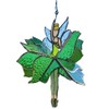 Erpmlyo Dancing Lady Stained Glass Spinner Outdoor Hanging Decor Garden