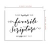 ZLKAPT Bible Guest Book Sign, Bible Verse Guest Book, Sign