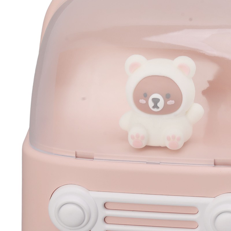 Cute Small Humidifier 350ml Bear Bus Shape USB Charging Portable