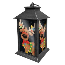 Briarwood Lane Reindeer in Lights Lantern