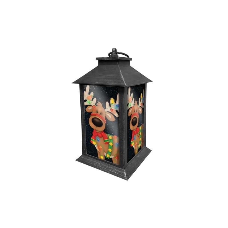 Briarwood Lane Reindeer in Lights Lantern