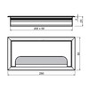 LIKERAINY Cable Bushing Desk Table Grommets 80x 280mm Cable Outlet
