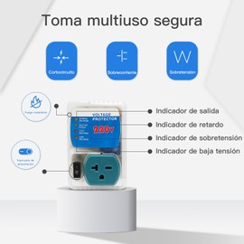 [ETL Listed] BSEED Electronic Surge Protector for Home Appliance,Voltage Protector Suit for Refrigerators and Freezers, Voltage Brownout Outlet 220V 20A,4400Watts(2 Pack)