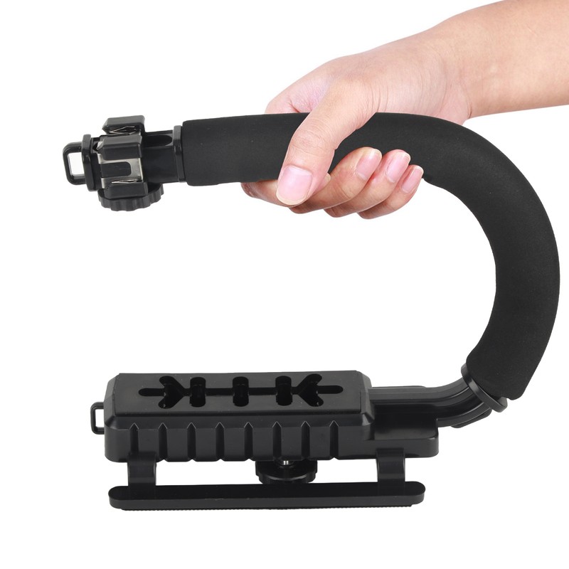 Camera Handheld Stabilizer ABS Sponge Adjustable Angle U Shaped Foldable