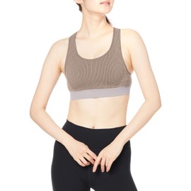 Danskin DA10932 Women's Sports Bra, Middle Support, Sway Care, Antibacterial, Odor Resistant, Stretch Support Bra, gray (warm gray)
