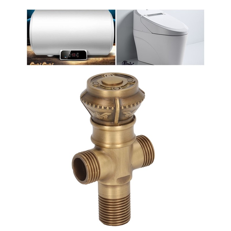 Angle Valve European Antique Style Cold Hot Water Faucet Turn