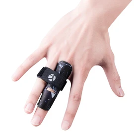 Kuangmi Finger Sleeve Support Protector Prevents Finger Injury During Sports 1 Piece (Black, S/M)