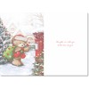 doodlecards Thinking Of You Christmas Card Cute Bear Posting a