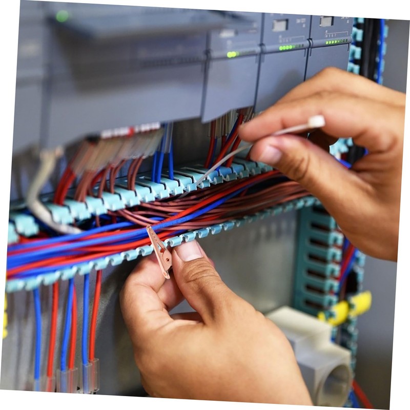 CHILDWEET 10pcs Alligator Clips for Electrical Testing Wire Tester Clips