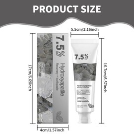 Ninnyi Hydroxyapatite Toothpaste 7.5, 4.23oz for Sensitive Teeth Prevent Tooth Decay Strengthens and Whitens Teeth