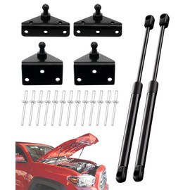 2PCS Front Hood Lift Supports Shock Strut Fits for 2016-2023 Toyota Tacoma, Replace 21-27015-02(with Mounting Bracket)