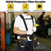 Tool Belt,Professional Tool Belts for Men with Suspenders,18 Pockets Heavy