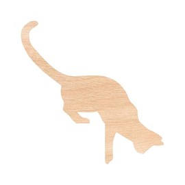 Unfinished Wood Cat Climbing Door, Laser Cut Cat Door Toy, DIY Wooden Cat Climber, Cat Activity Center, Unique Cat Wall Decor, Natural Wooden Pet Play Structure (5mm Plywood, 6")